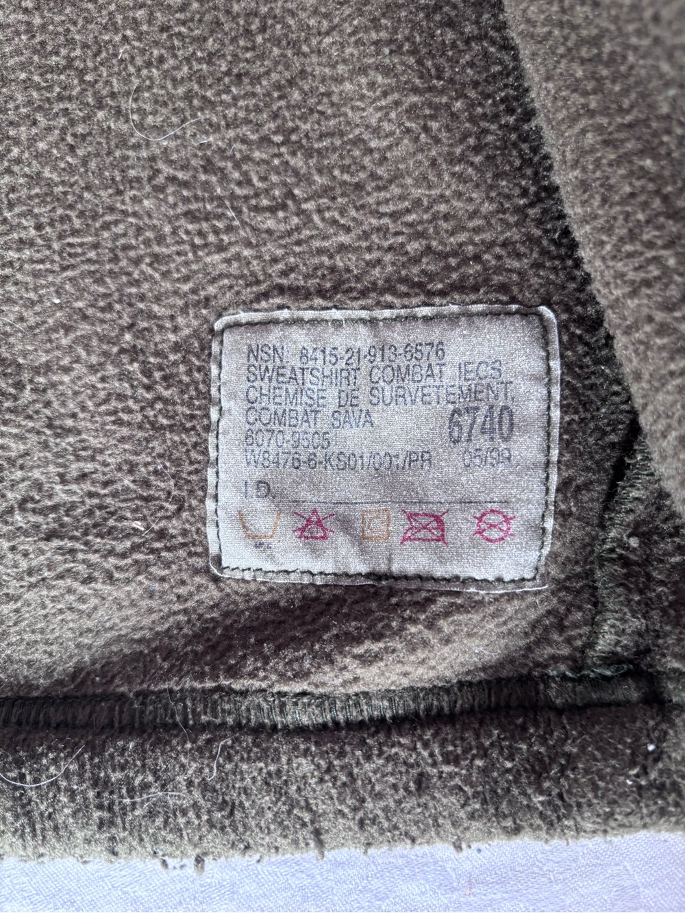 Canadian Armed Forces Vintage Military Surplus Fleece Jacket Size Small - Picture 12 of 12